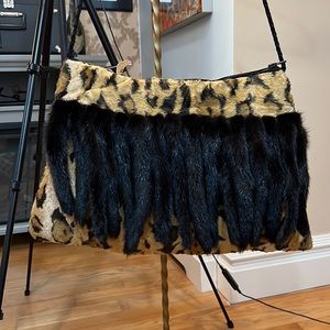 Norma Kamali REAL FUR bag